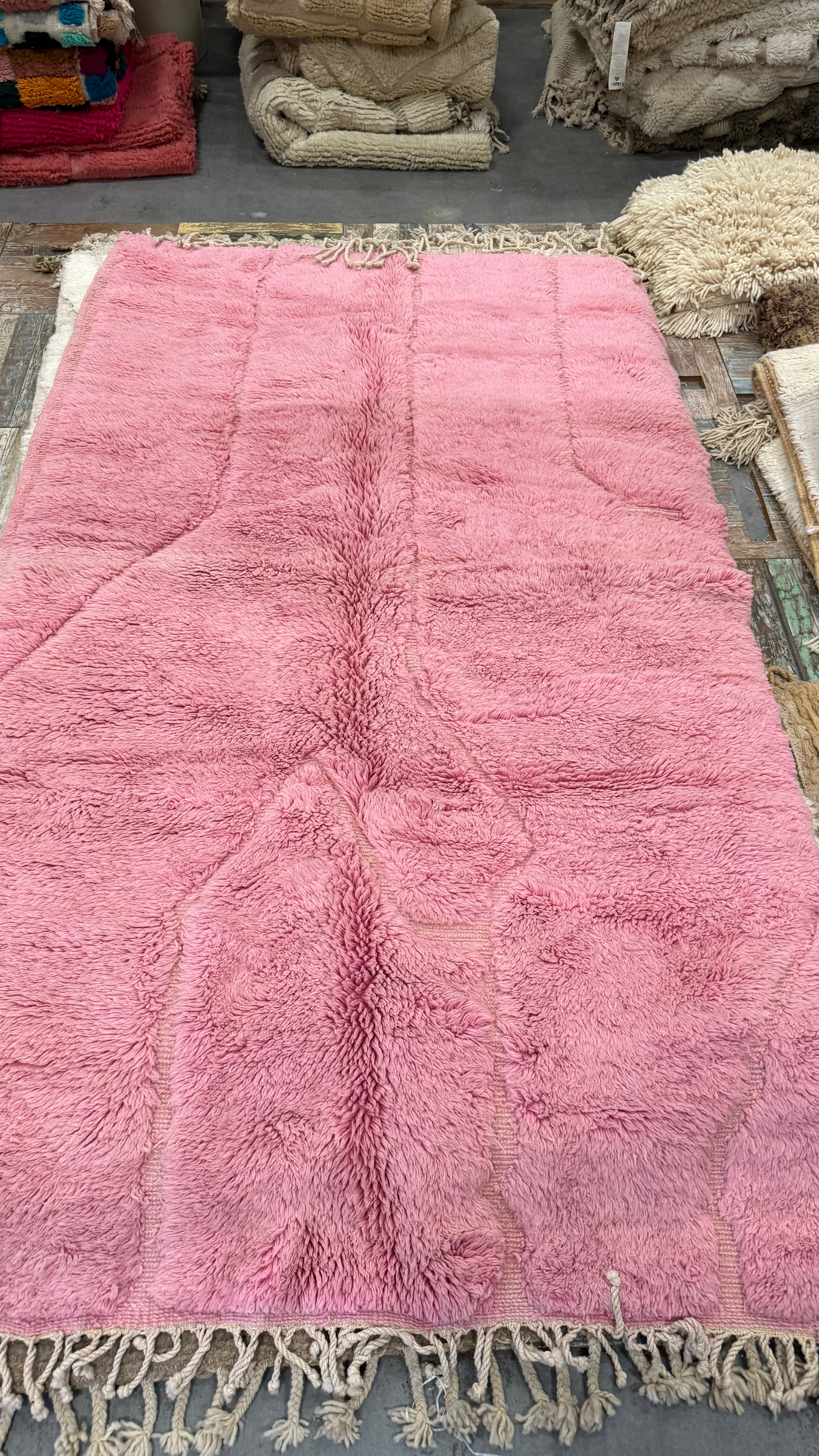 Berber pinky vibes - 100% Wol | 260  x 160 cm - er is er maar één van in de hele wereld