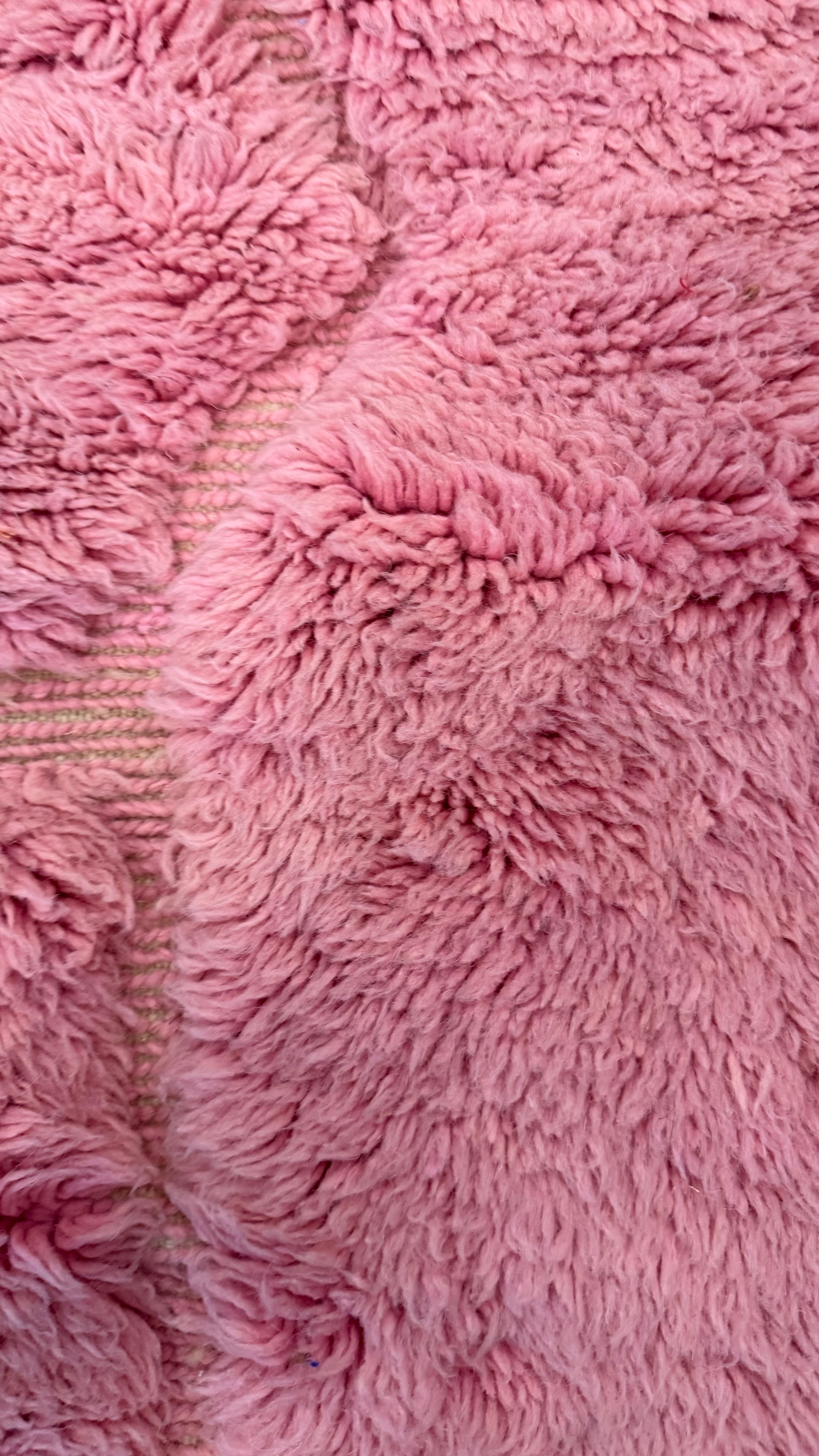 Roze berber kleed 100% wol, uniek exemplaar, 260 x 160 cm