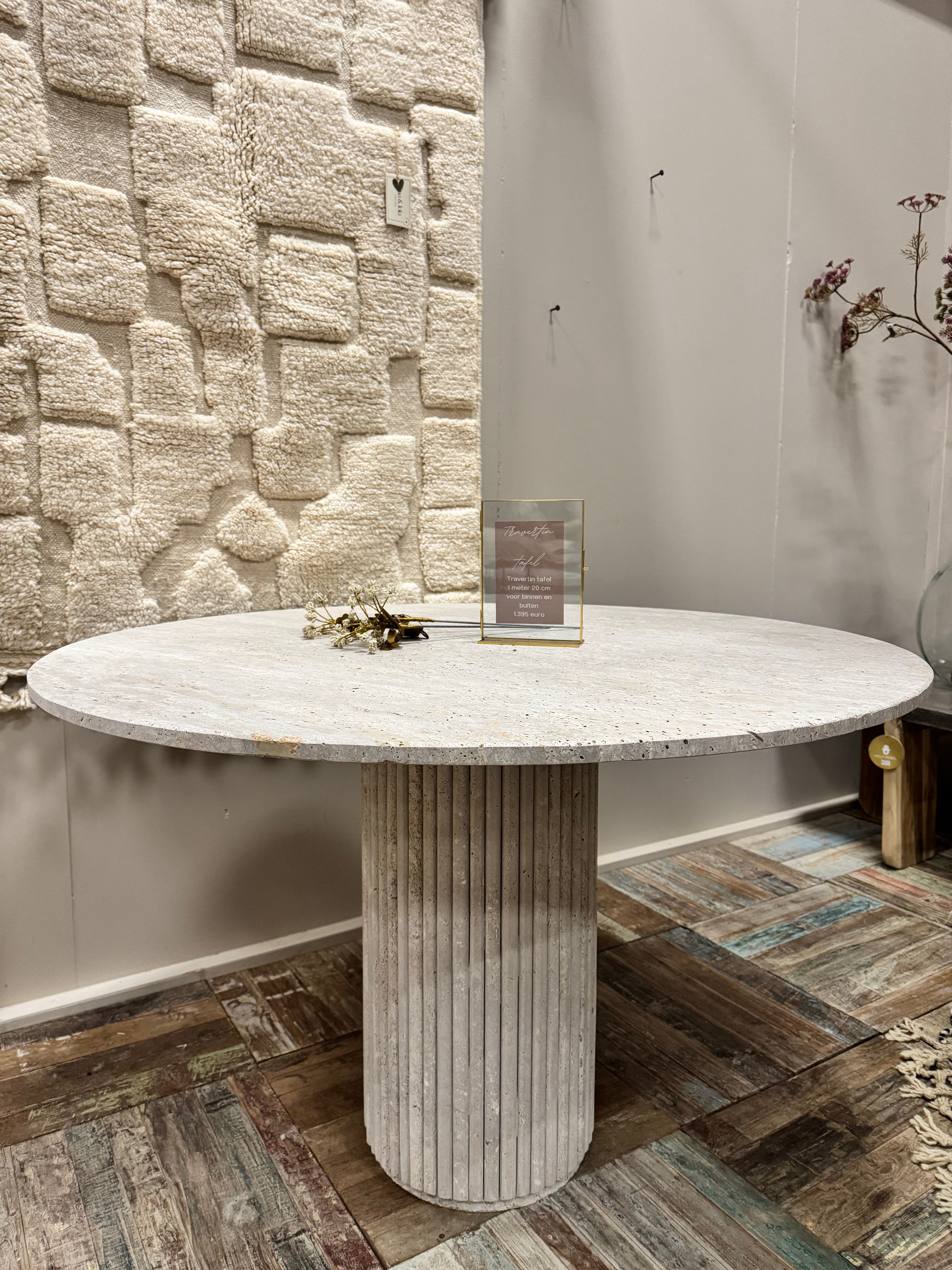 Travertine Table - Round | 120 cm