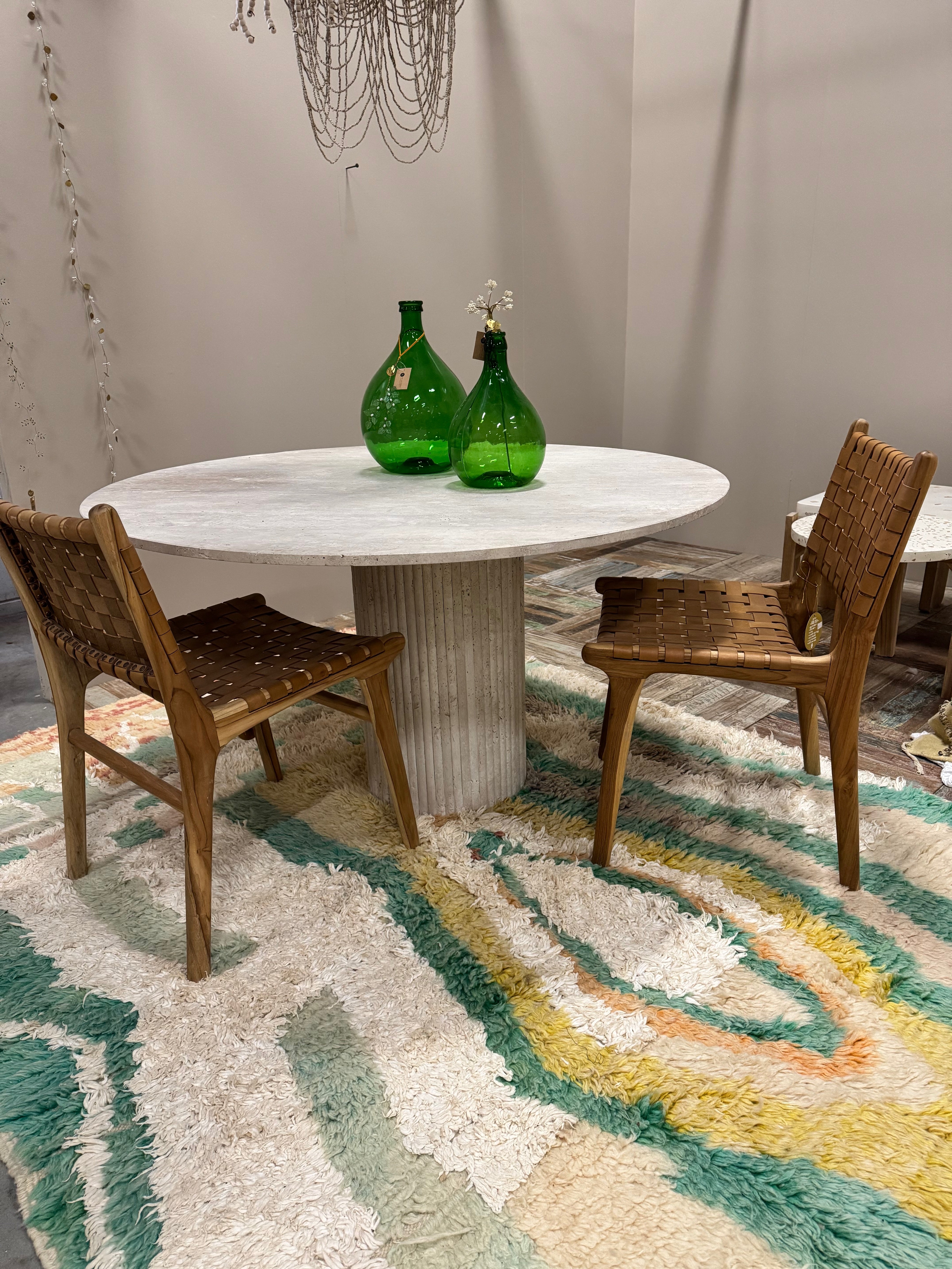 Travertine Table - Round | 140 cm