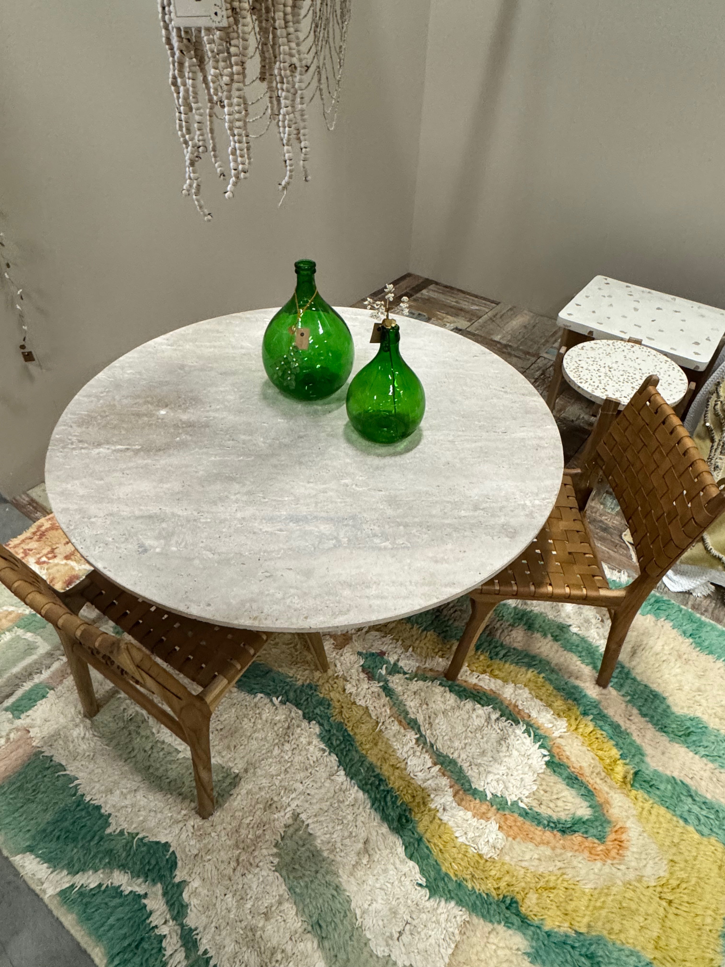 Travertine Table - Round | 140 cm