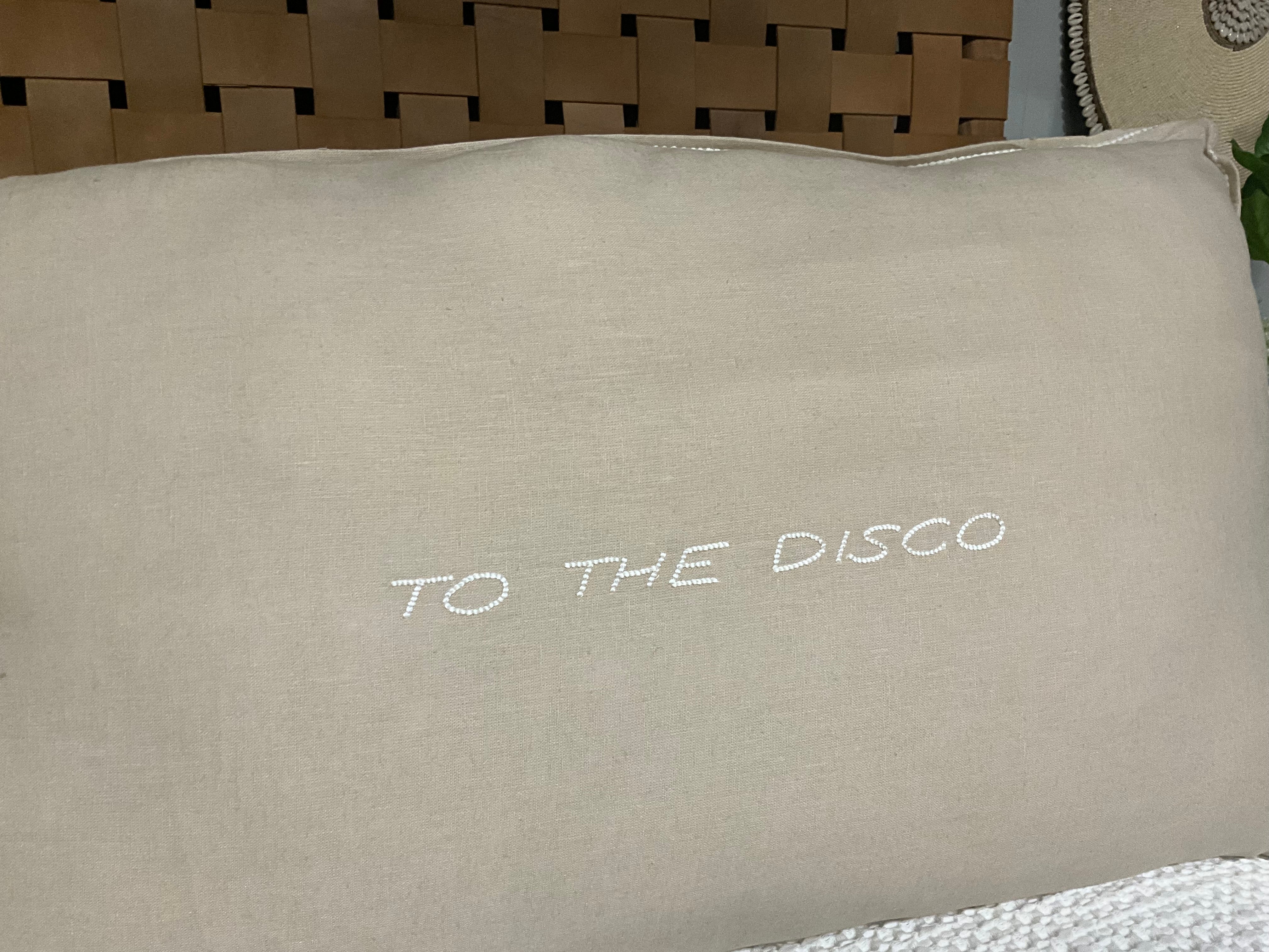 Linnen Pillow + Filling | To The Disco | Natural