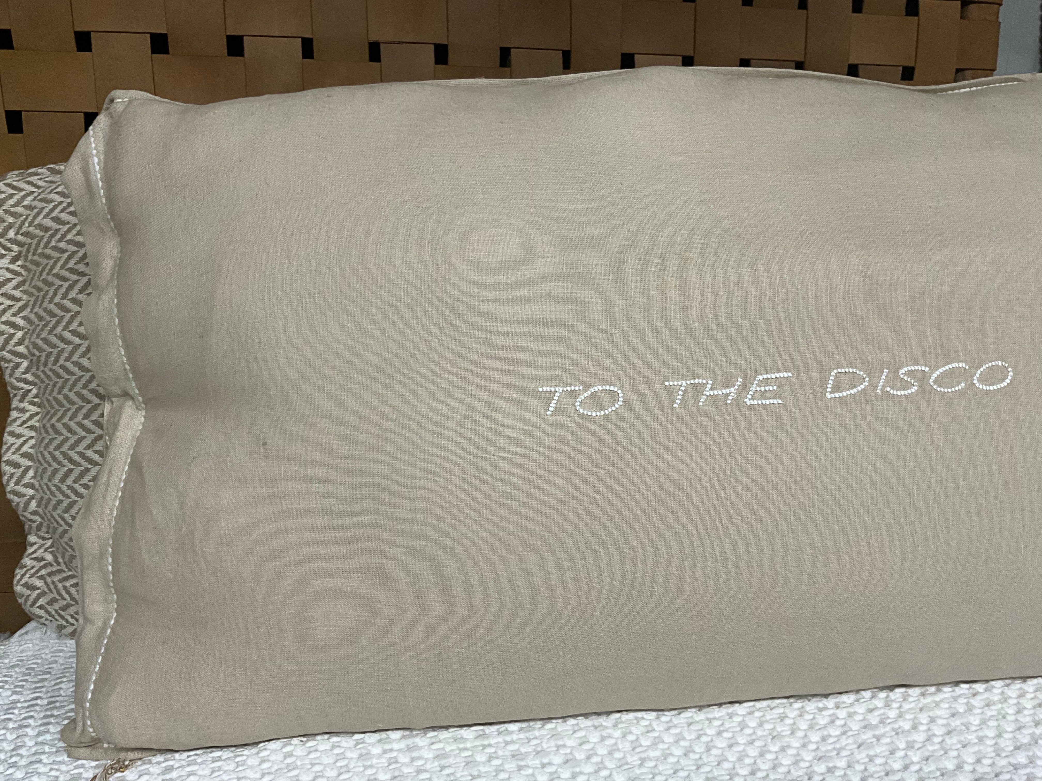 Linnen Pillow + Filling | To The Disco | Natural