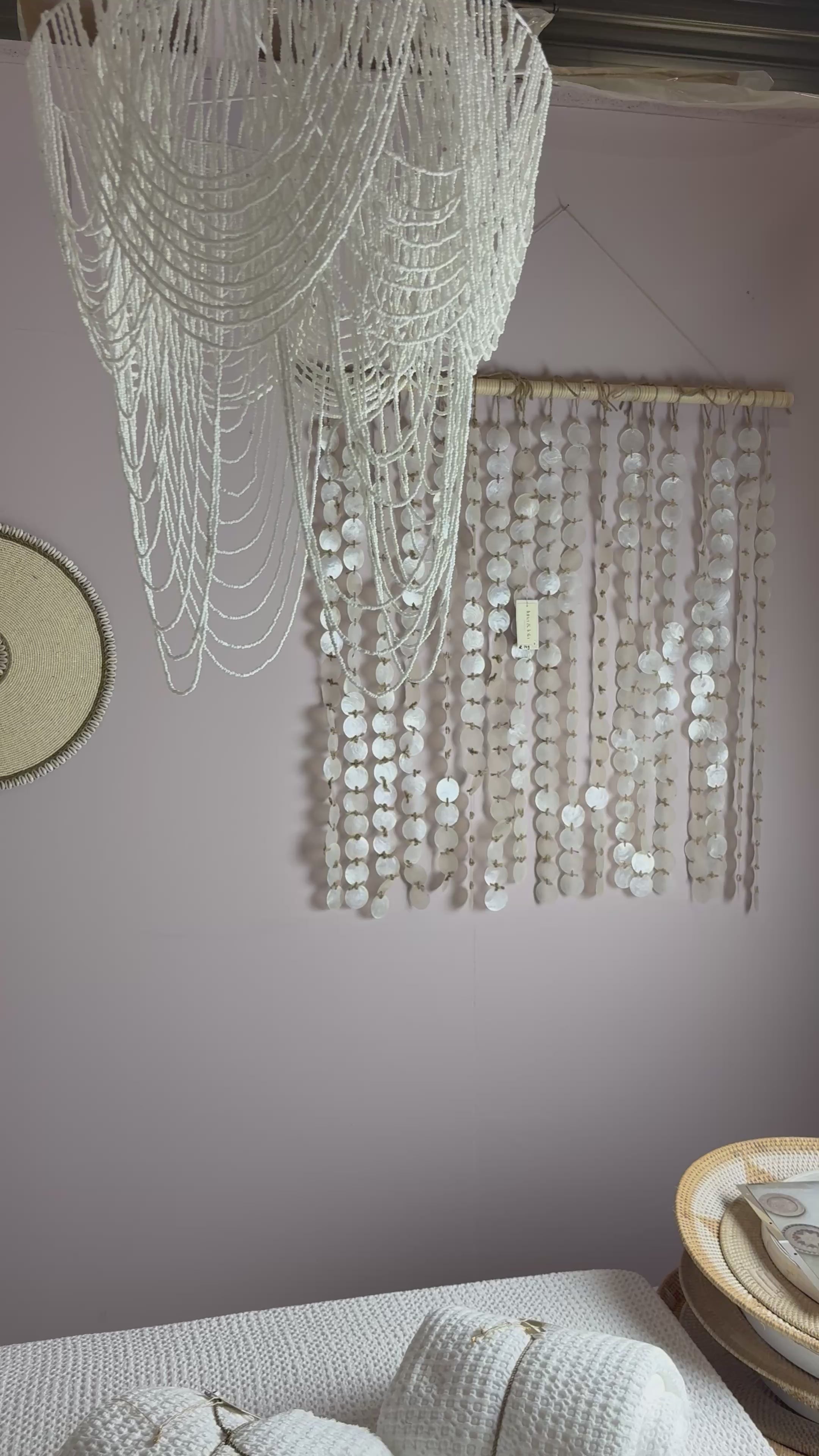 Load video: Schelpen muur decoratie 1 meter bij 1 meter