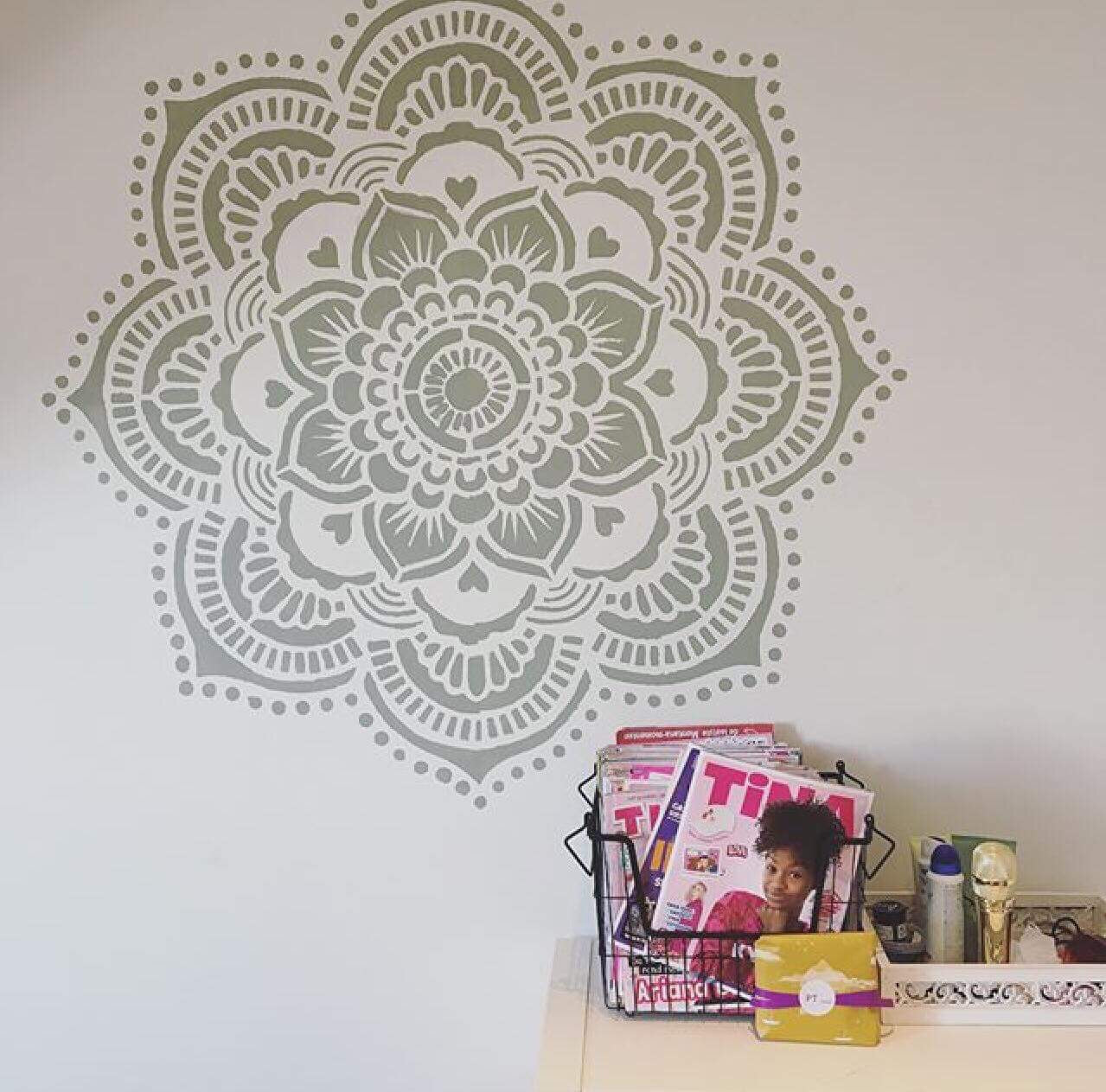 Yoga Mandala - XL Mandala Stencil