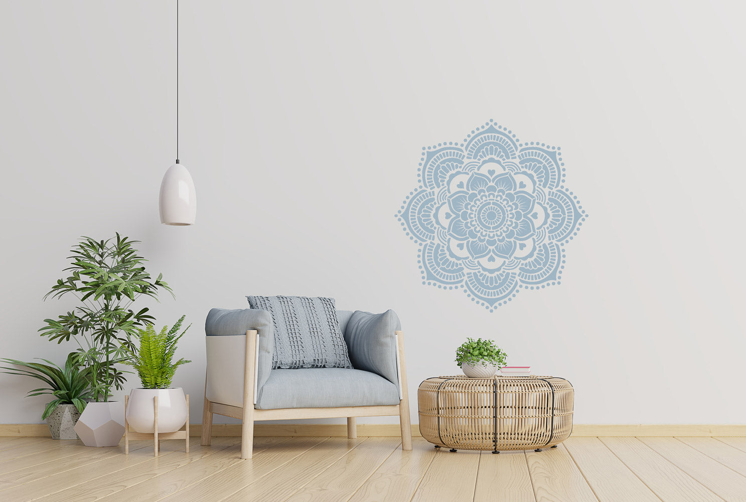 Yoga Mandala - XL Mandala Stencil