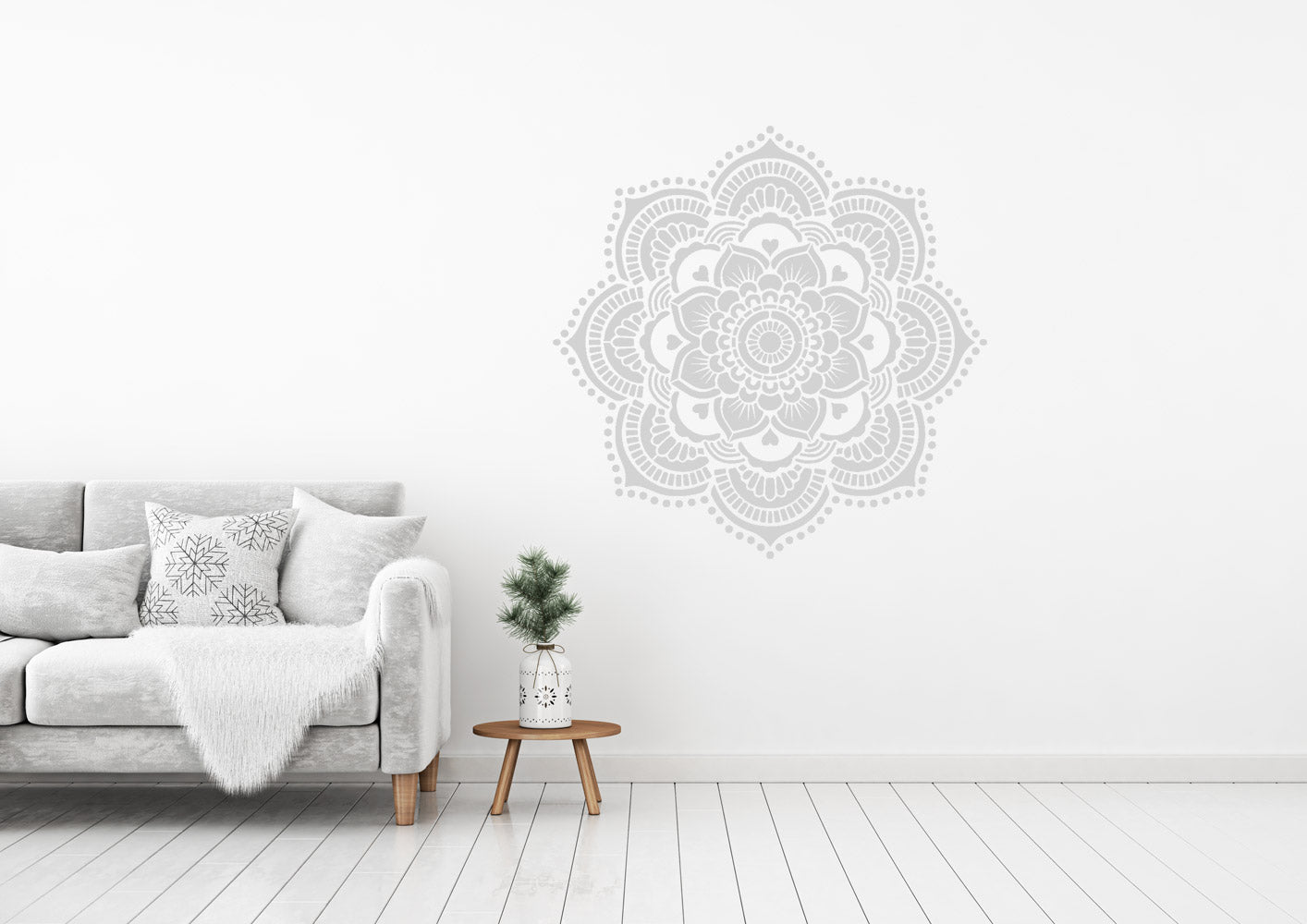 Yoga Mandala - XL Mandala Stencil